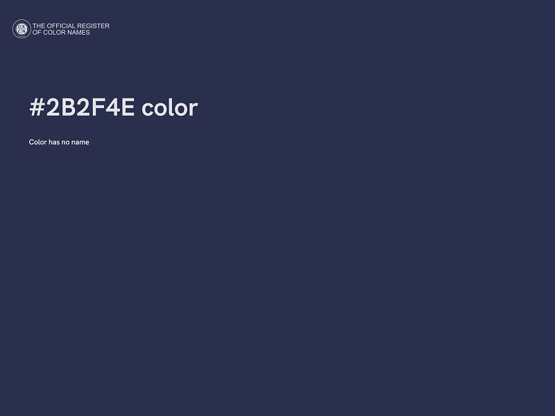 #2B2F4E color image