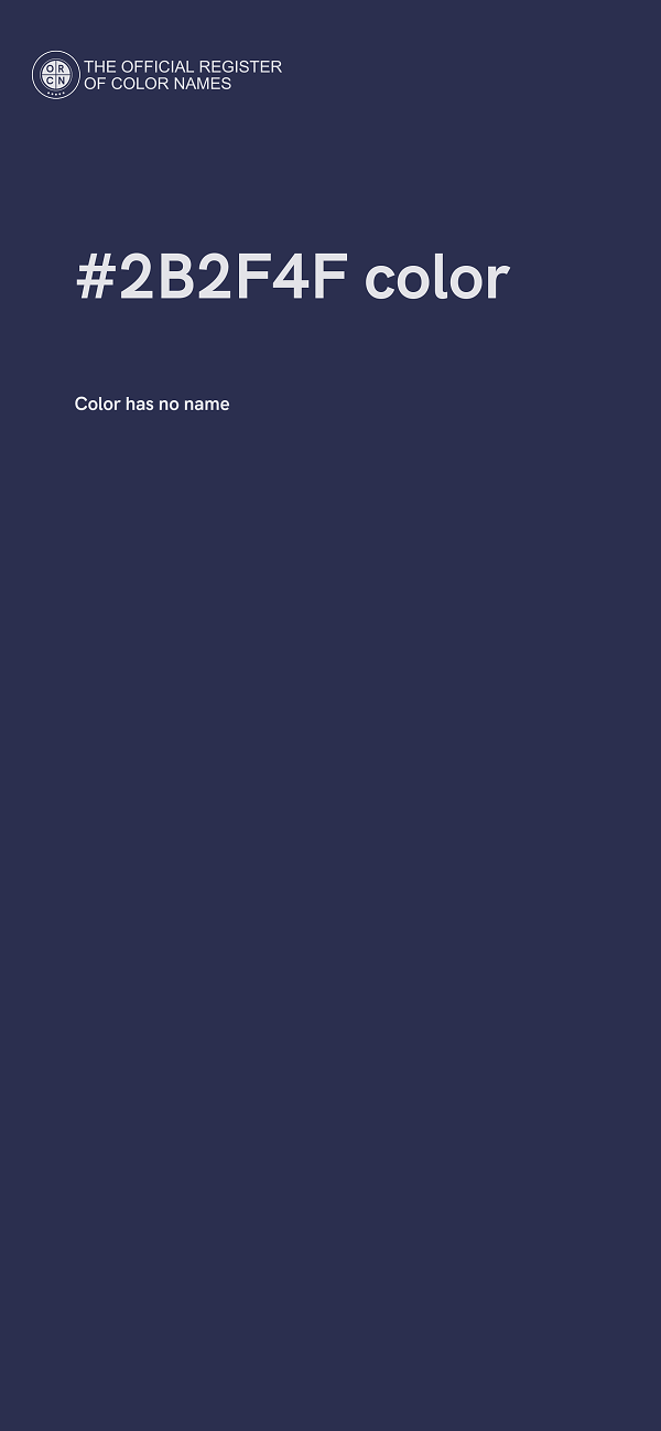 #2B2F4F color image