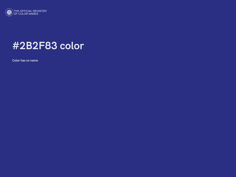 #2B2F83 color image