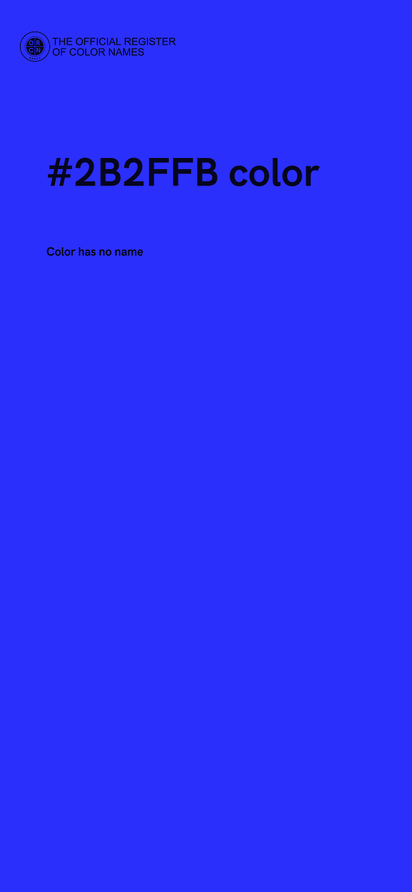 #2B2FFB color image