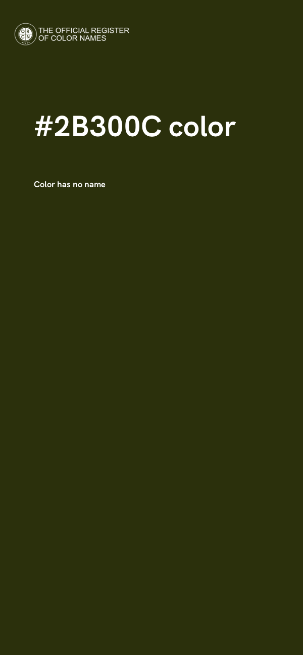 #2B300C color image