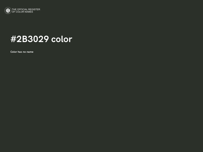 #2B3029 color image