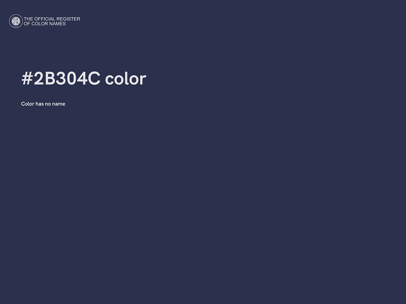 #2B304C color image