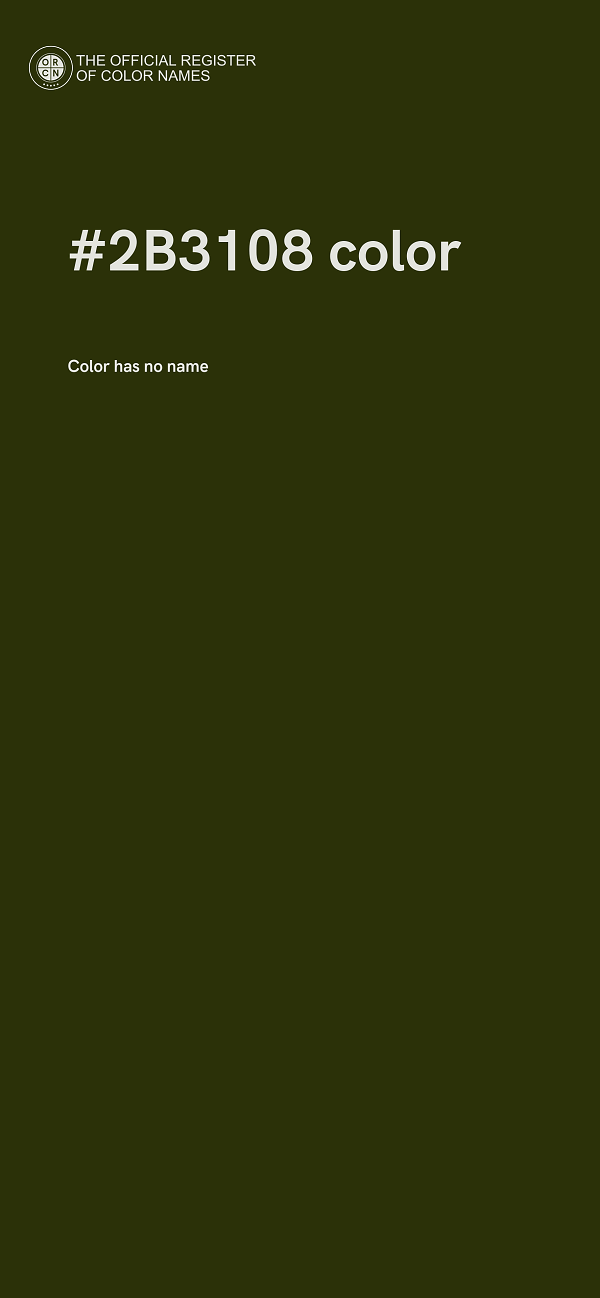 #2B3108 color image