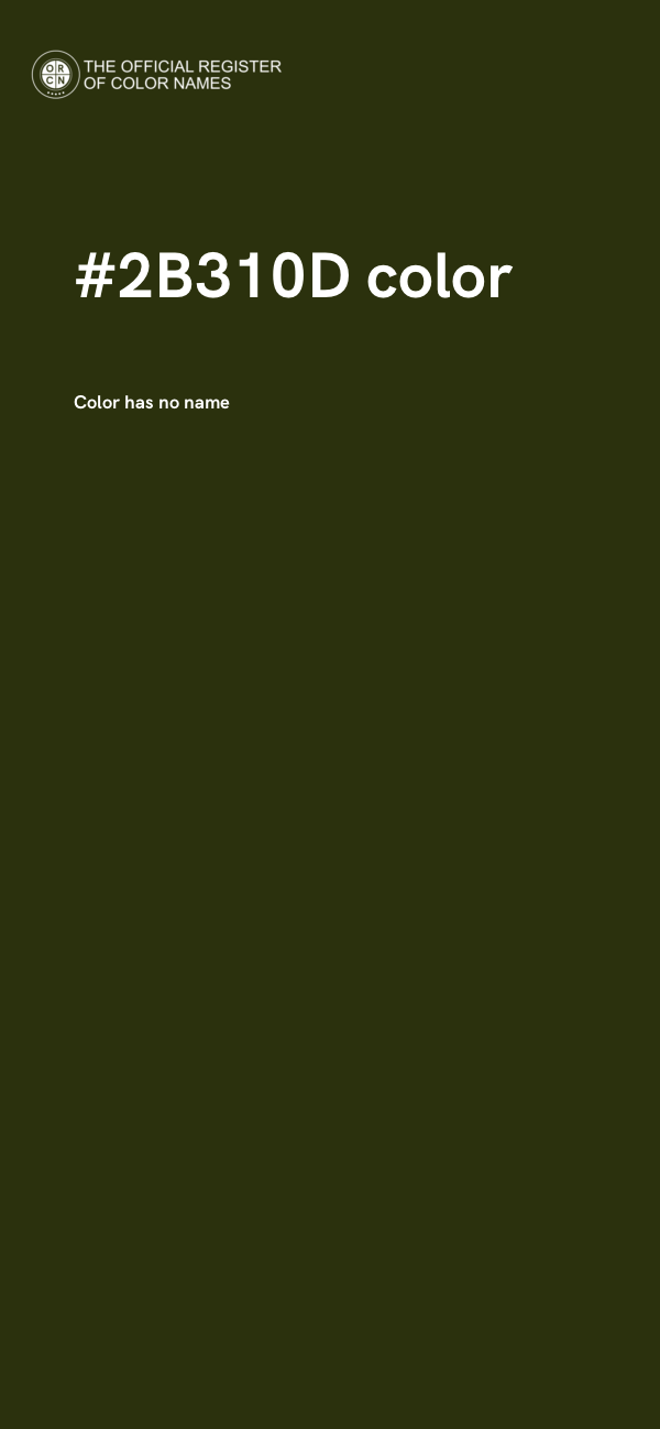 #2B310D color image