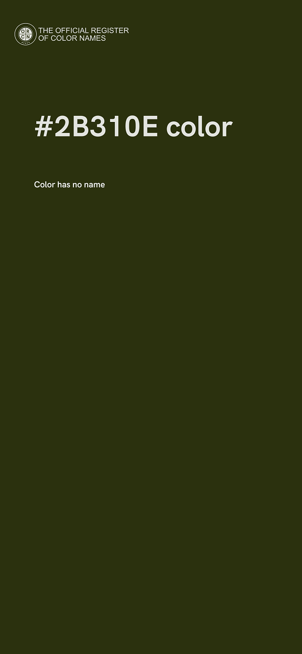 #2B310E color image