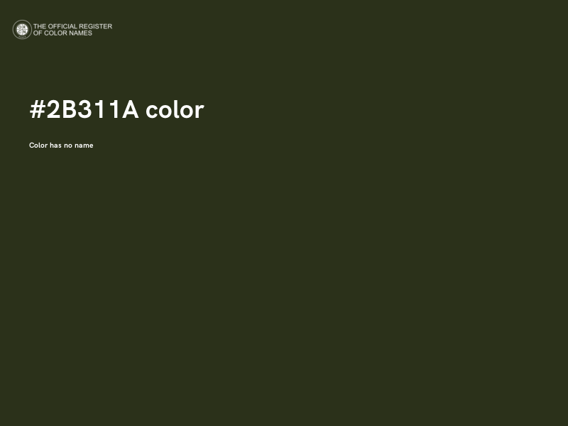 #2B311A color image