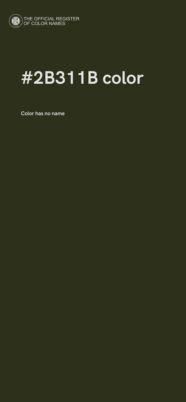 #2B311B color image