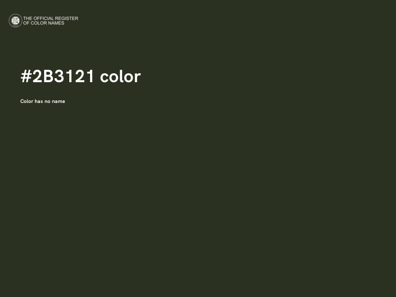 #2B3121 color image
