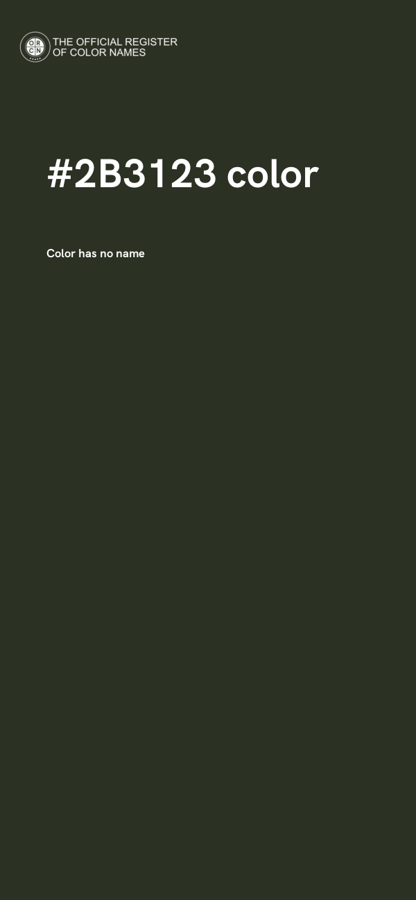 #2B3123 color image