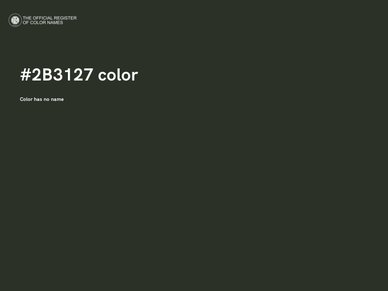 #2B3127 color image