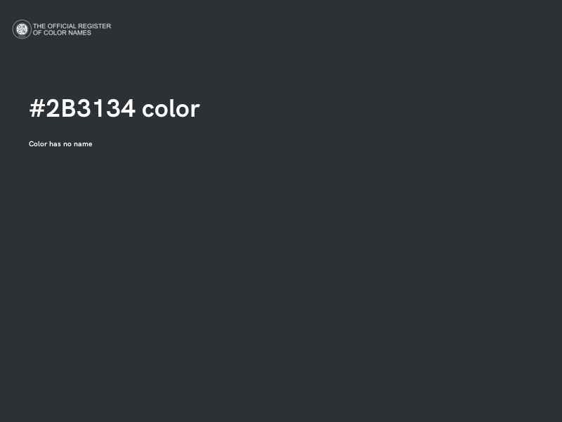 #2B3134 color image