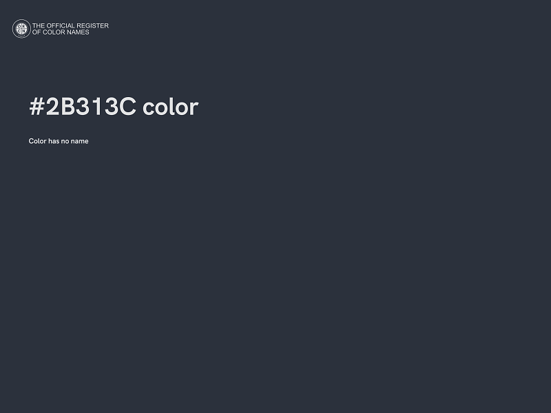 #2B313C color image