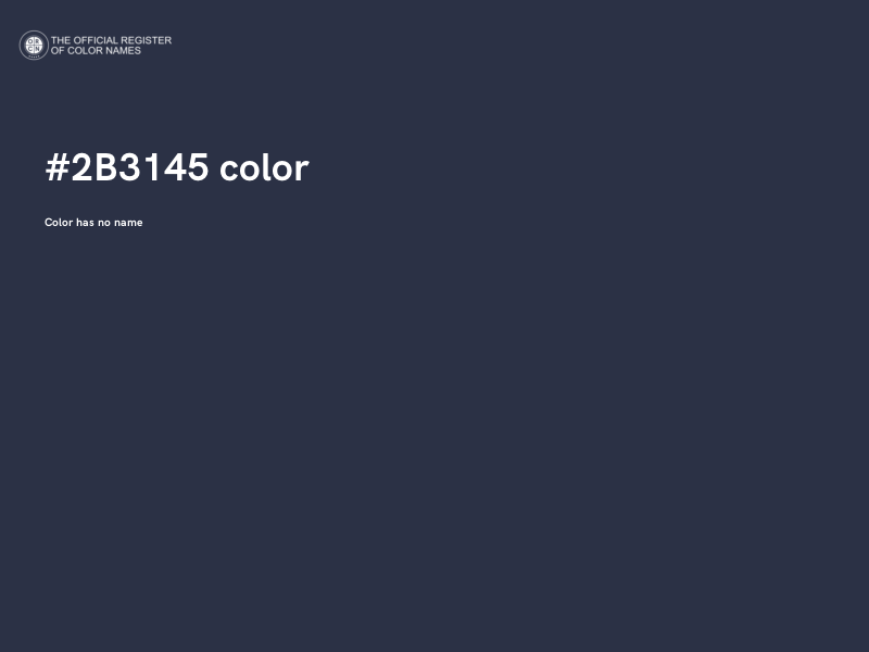 #2B3145 color image