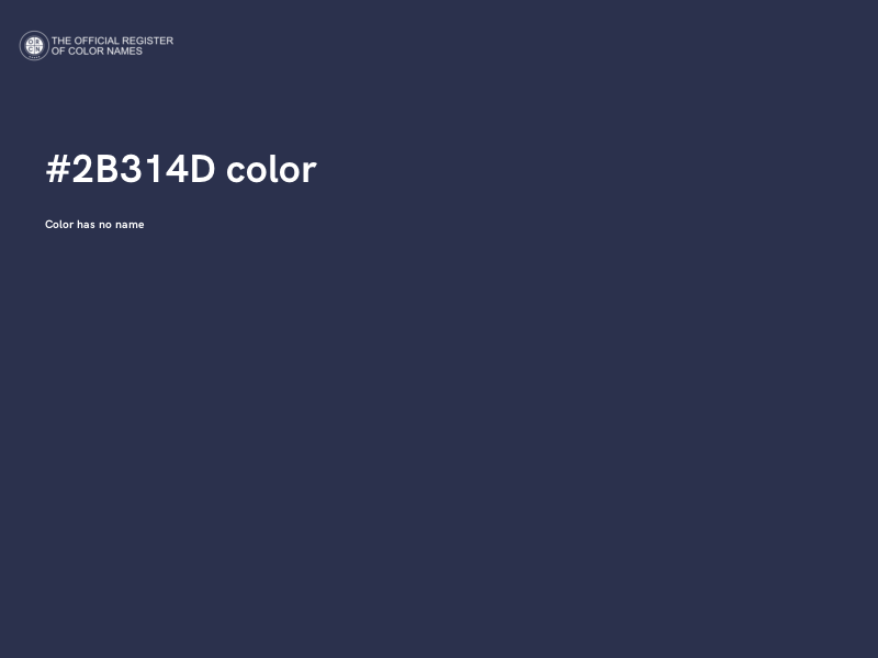 #2B314D color image