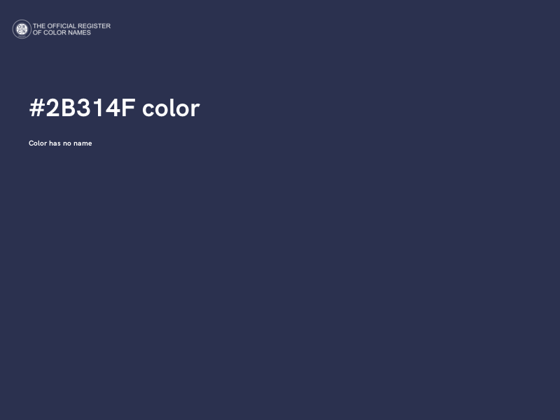 #2B314F color image