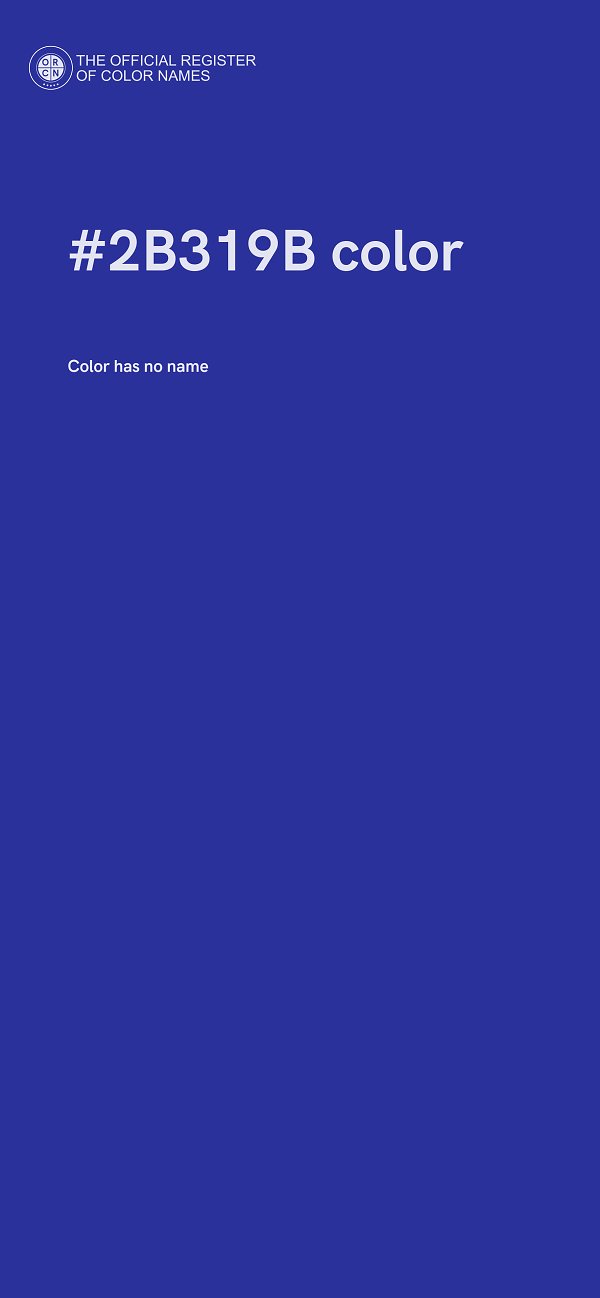 #2B319B color image