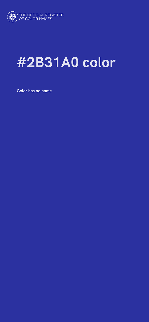 #2B31A0 color image