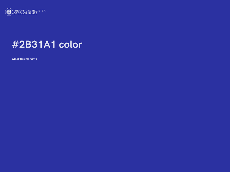 #2B31A1 color image