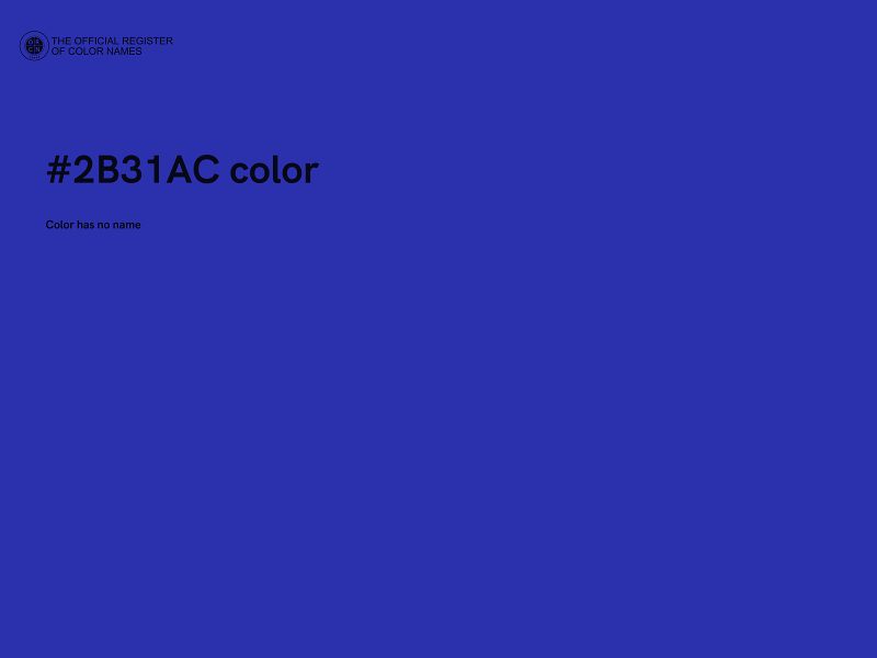 #2B31AC color image