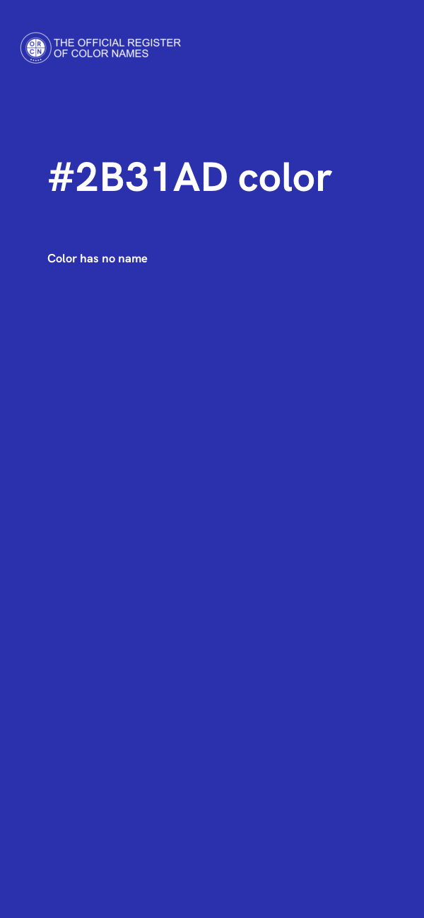 #2B31AD color image