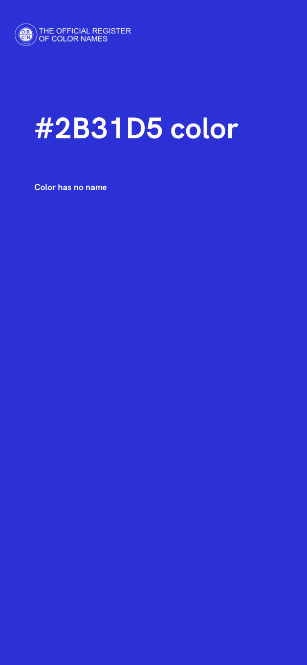#2B31D5 color image