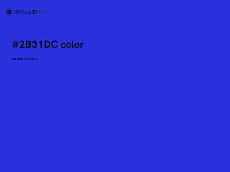 #2B31DC color image