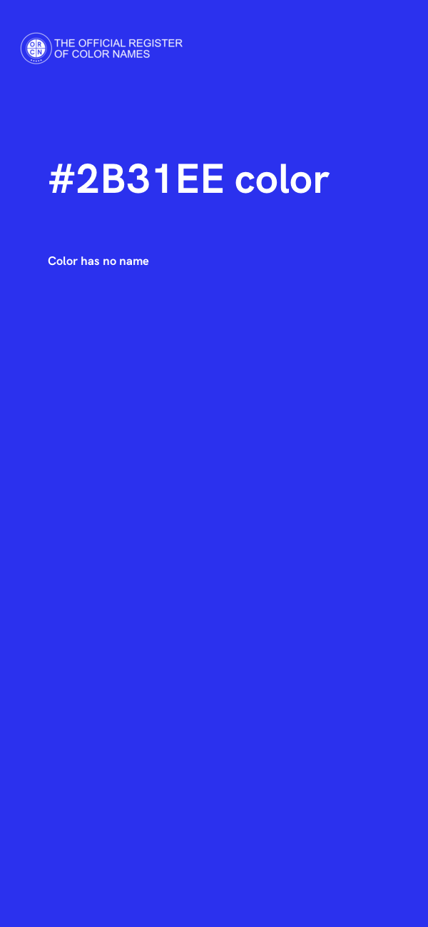 #2B31EE color image