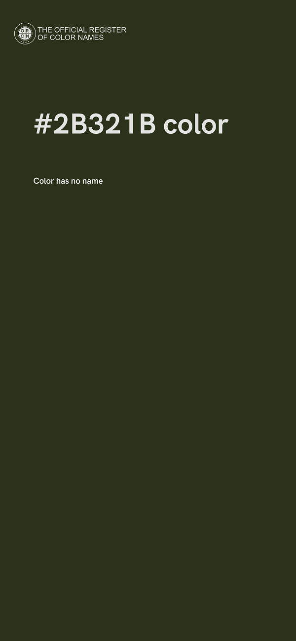 #2B321B color image
