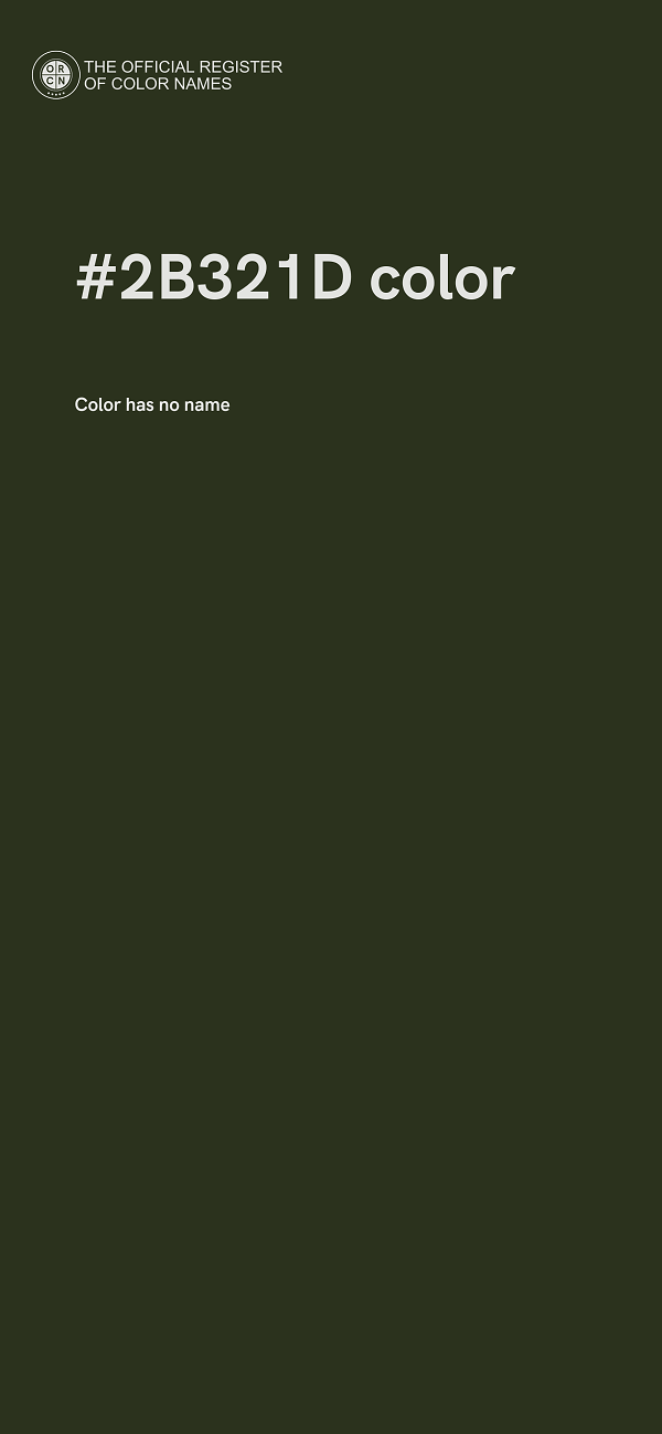 #2B321D color image