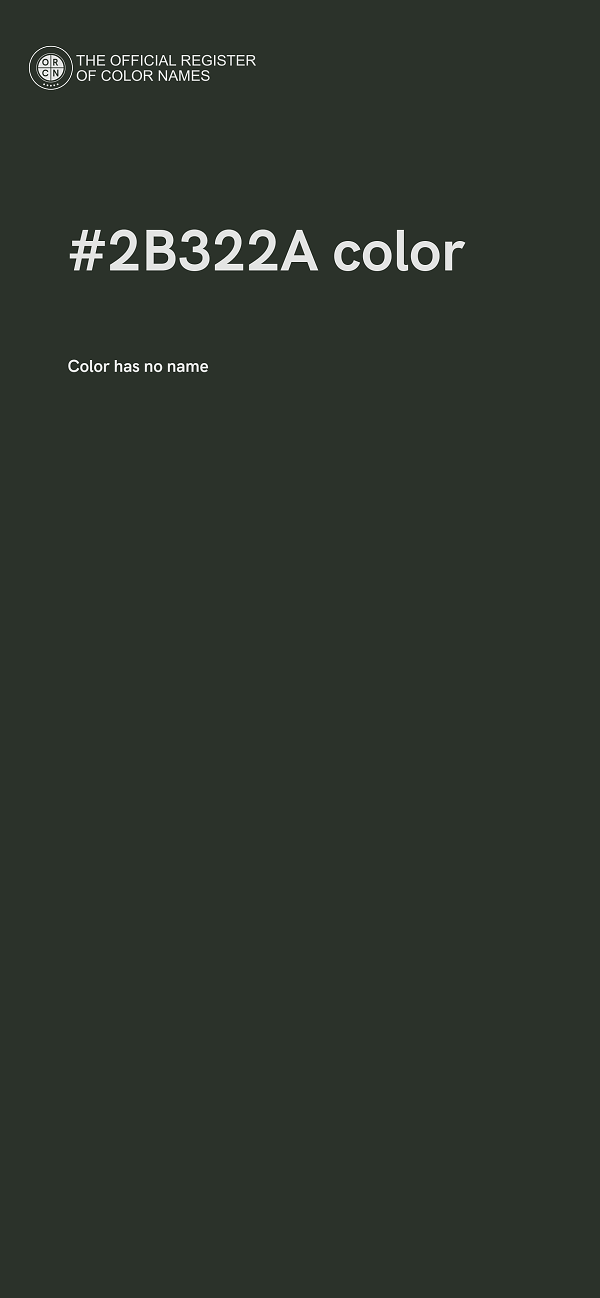 #2B322A color image