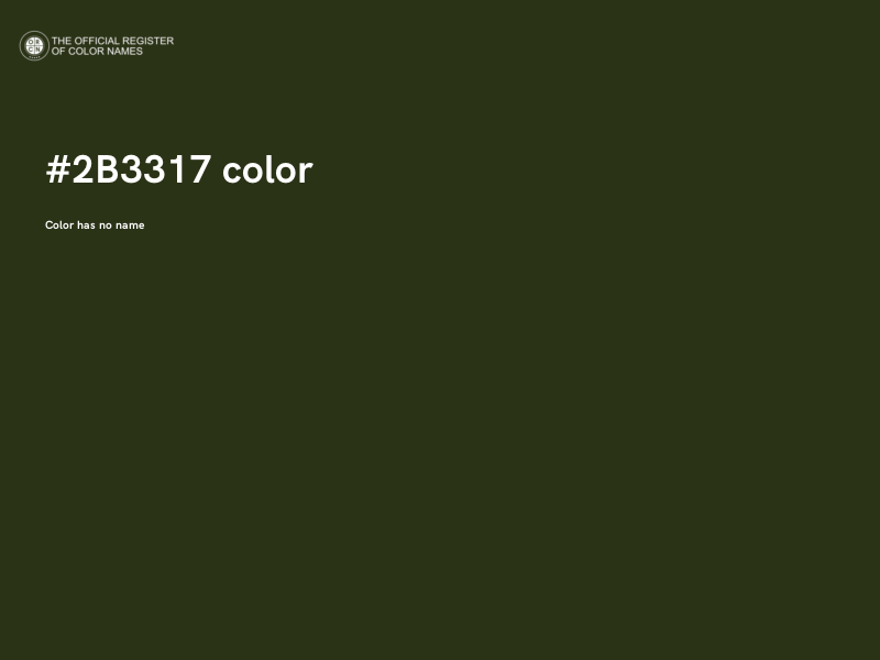 #2B3317 color image
