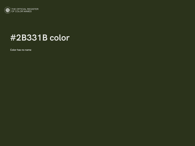#2B331B color image