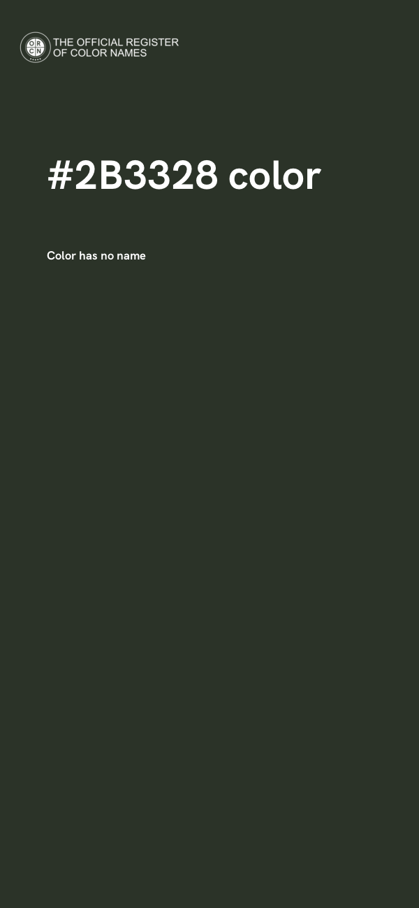 #2B3328 color image