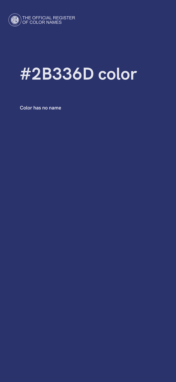#2B336D color image