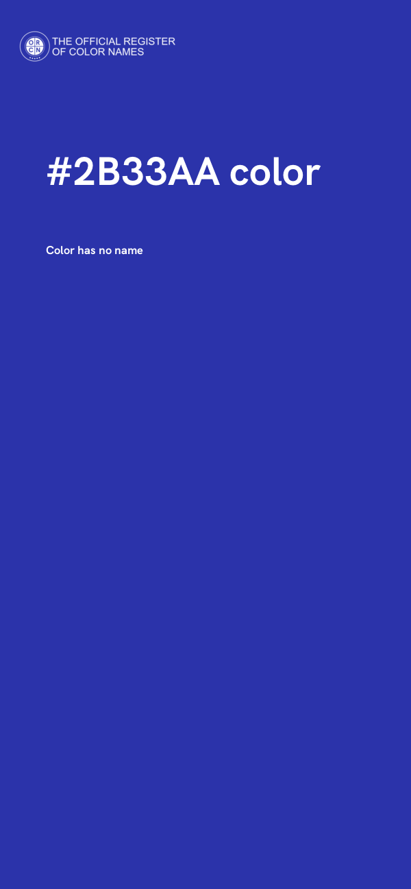 #2B33AA color image