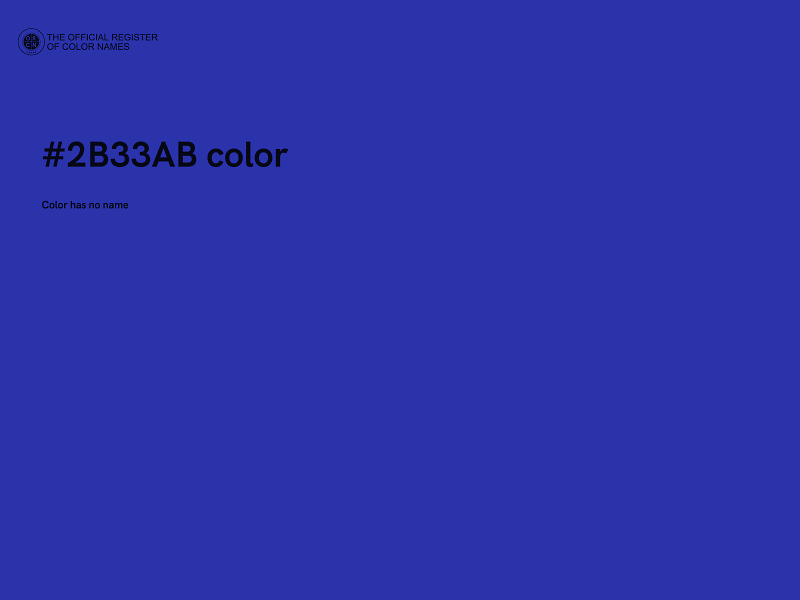 #2B33AB color image