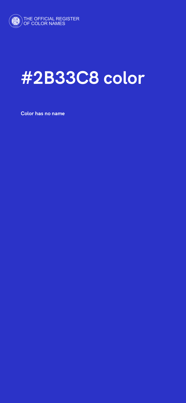 #2B33C8 color image