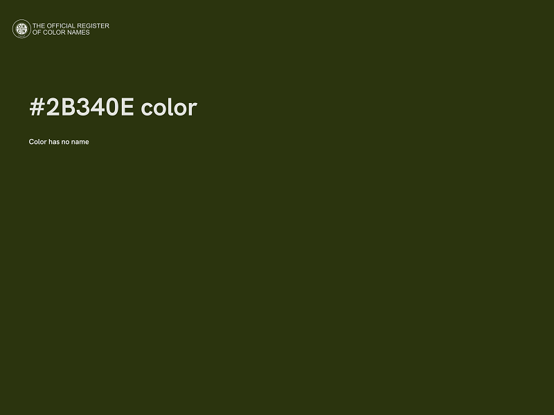 #2B340E color image