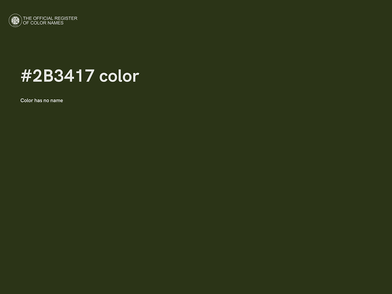 #2B3417 color image