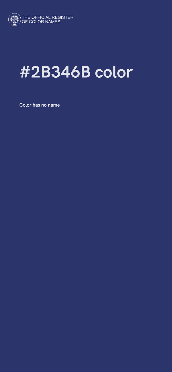 #2B346B color image