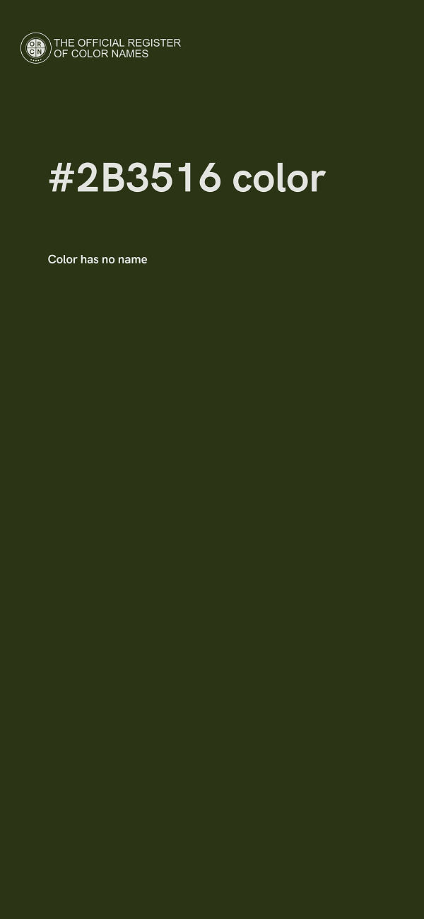 #2B3516 color image
