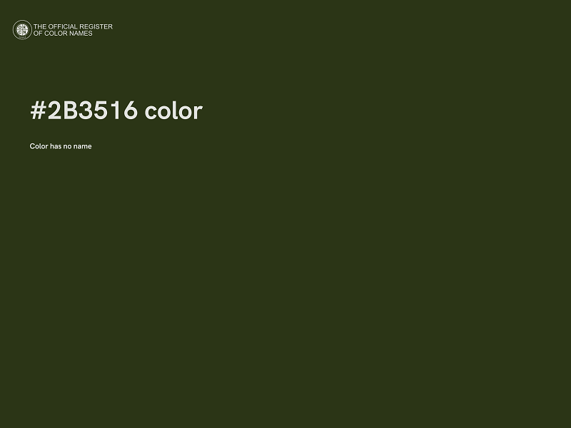#2B3516 color image