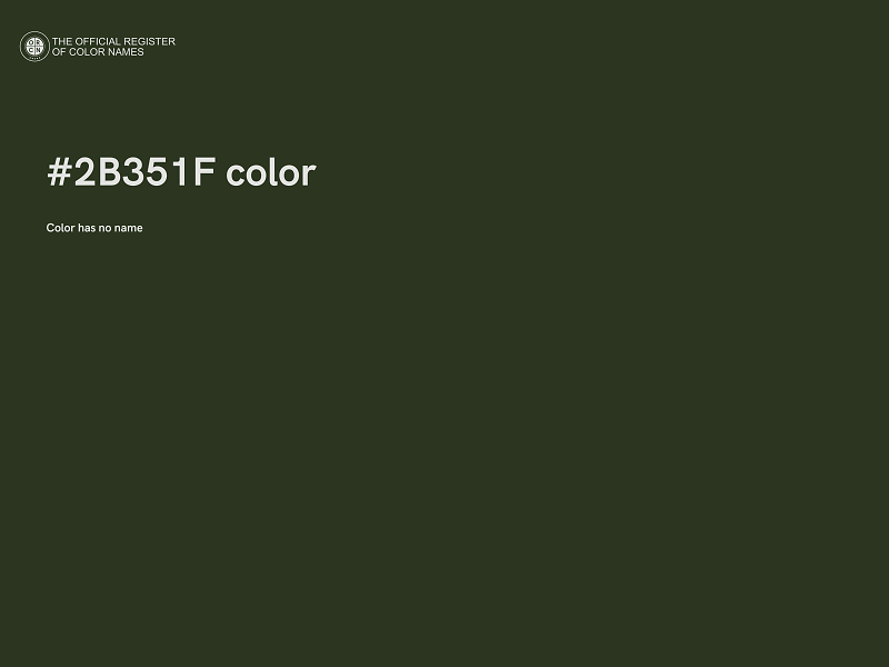 #2B351F color image