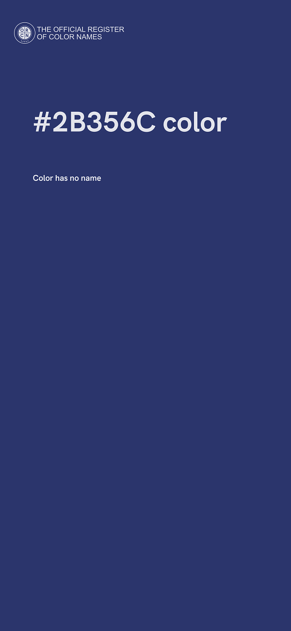 #2B356C color image
