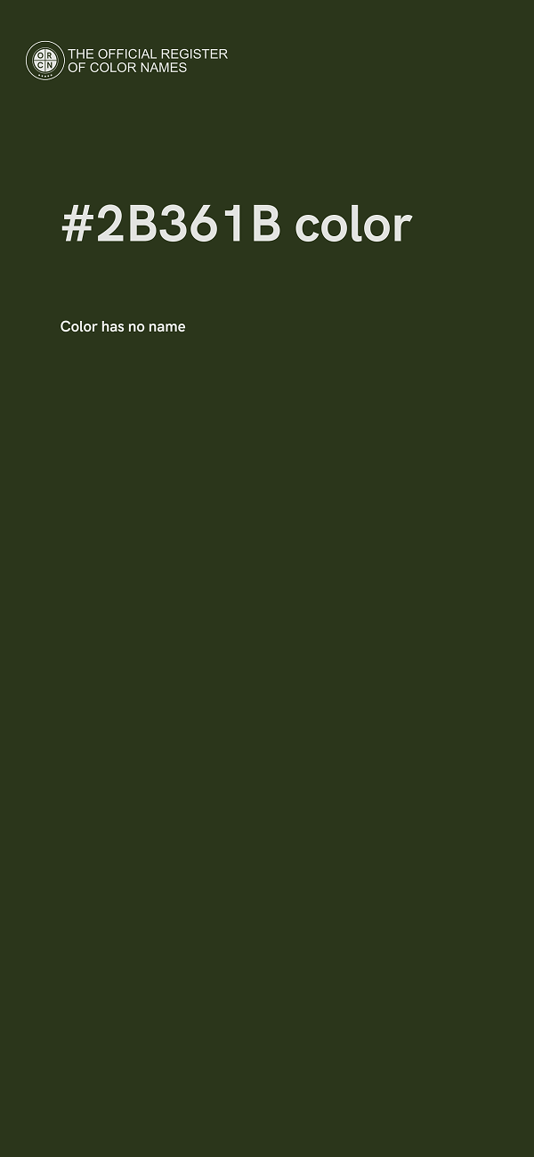 #2B361B color image