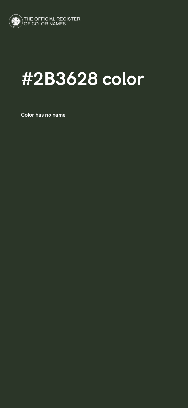 #2B3628 color image