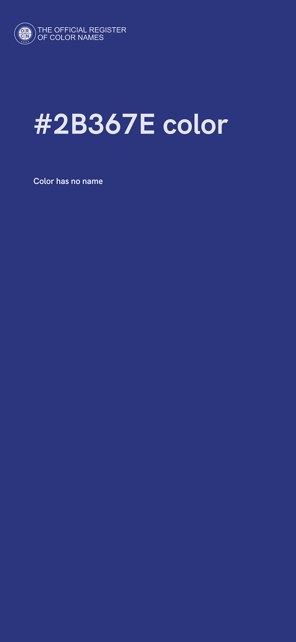 #2B367E color image