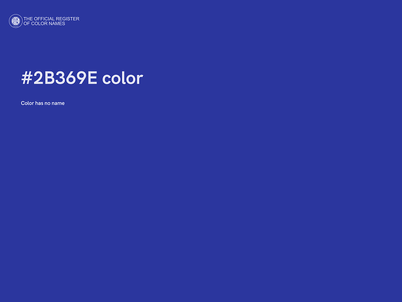 #2B369E color image