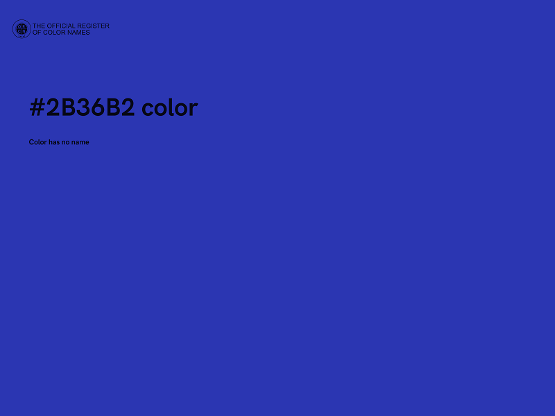 #2B36B2 color image